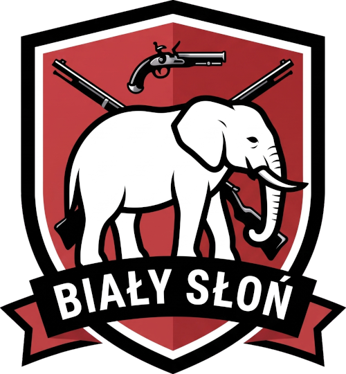 Logo SKB Biały Słoń